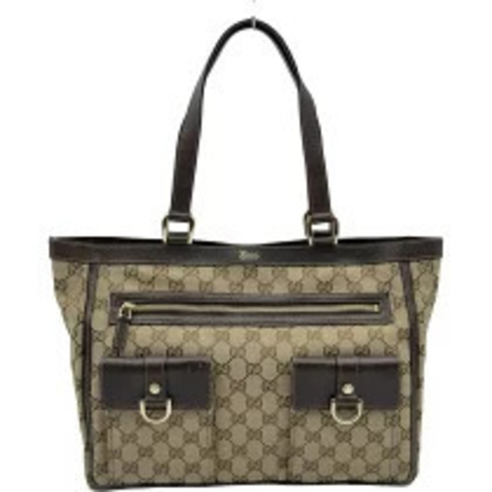 Gucci GG Canvas Abbey Tote Bag Brown